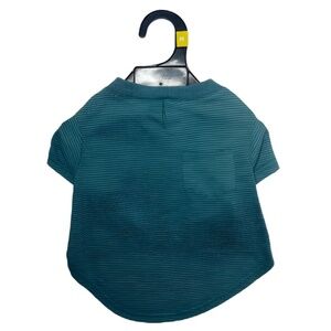 (NWOT) Reddy Teal Blue Tee Striped Jersey Crewneck Dog T-Shirt – Medium